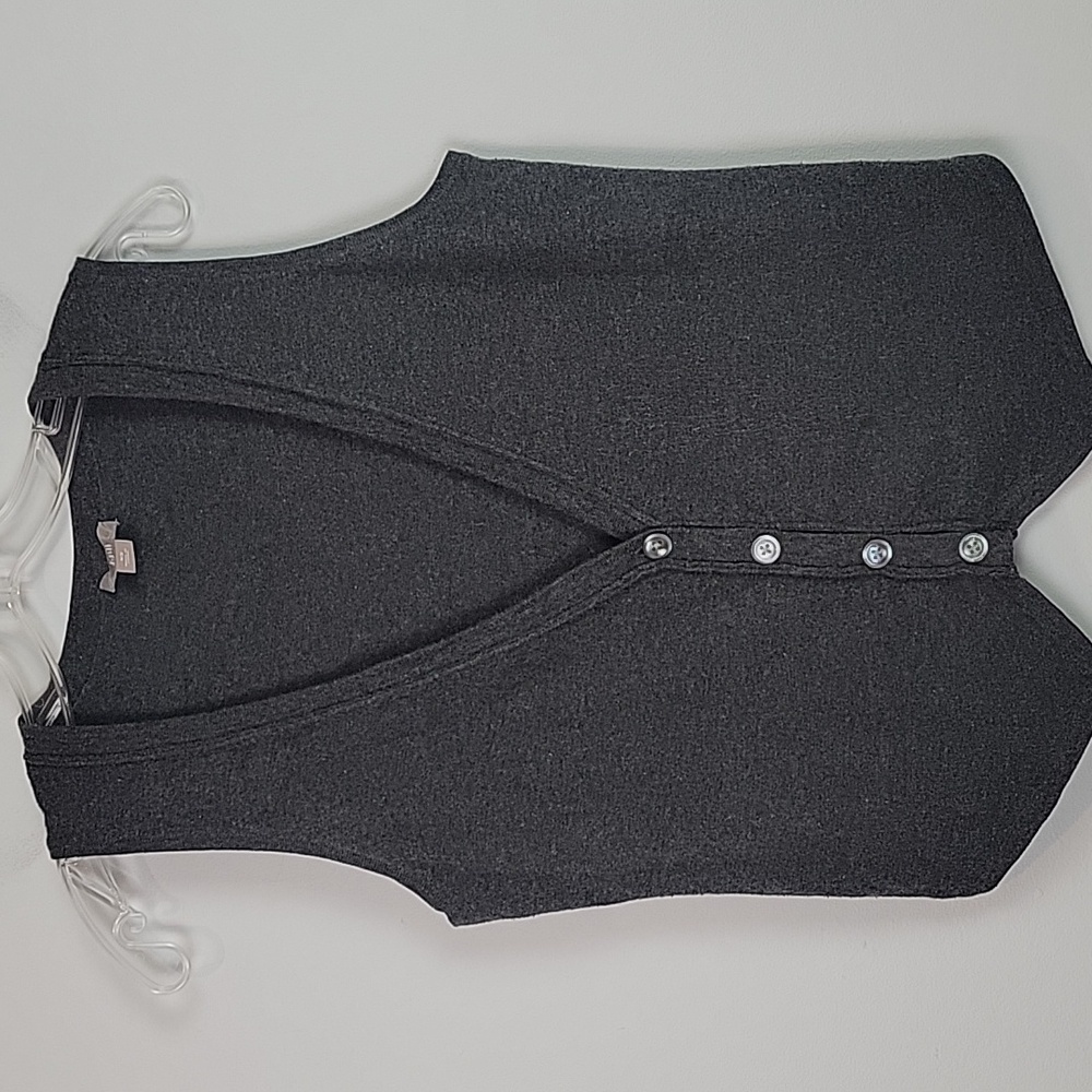 J. Jill gray cotton cashmere vest size XS
